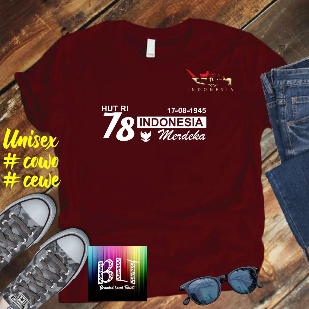 JUMBO Lengan Panjang Kaos Hut 78  RI 17 agustus 1945 kemerdekaan RI KAOS HITS KAOS BANDUNG KAOS MURAH 2023 PAKAIAN PRIA PAKAIAN WANITA TREND KAOS