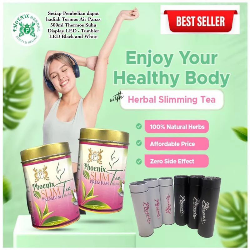 

Phoenix Slim Tea Premium Herbal / Teh Pelangsing / Lancar BAB / Teh Kesehatan / Teh Alami / Teh Herbal