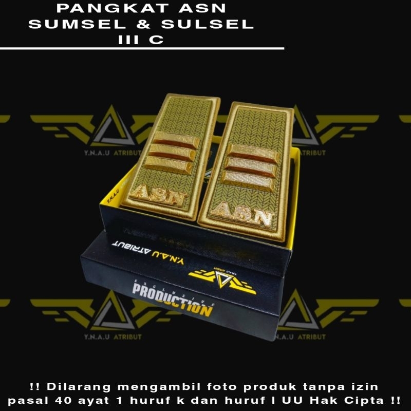 ATRIBUT ASN / PANGKAT ASN SUMSEL & SULSEL GOLONGAN 3C EXCLUSIVE
