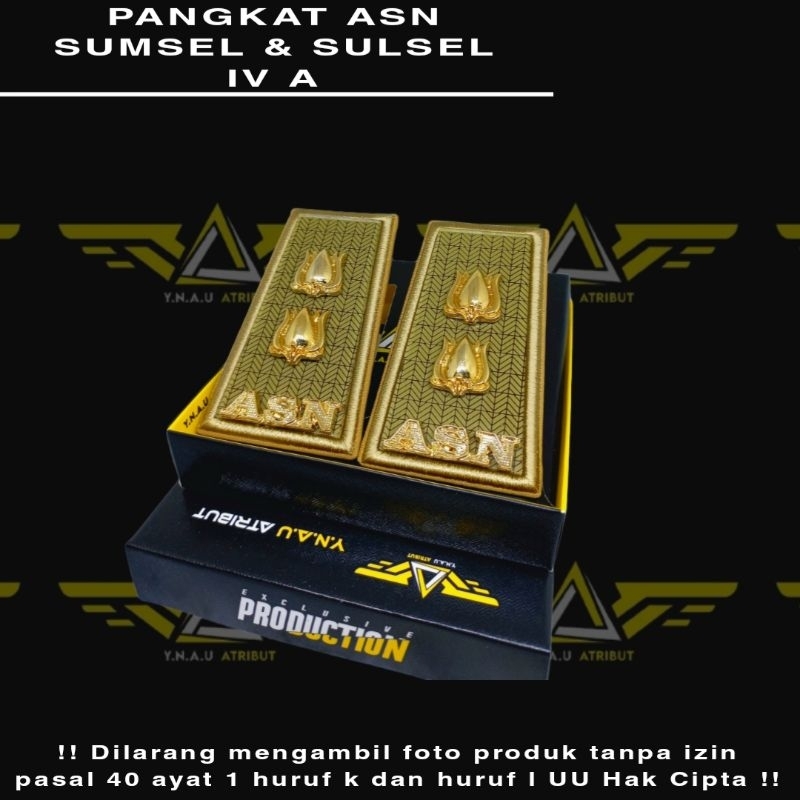 ATRIBUT ASN / PANGKAT ASN SUMSEL & SULSEL GOLONGAN 4A EXCLUSIVE