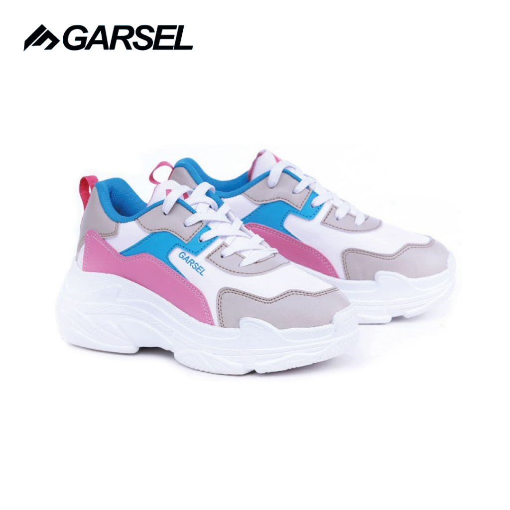 Sneaker Wanita Garsel TMI 6640 - Sepatu Wanita Sneaker Garsel Putih