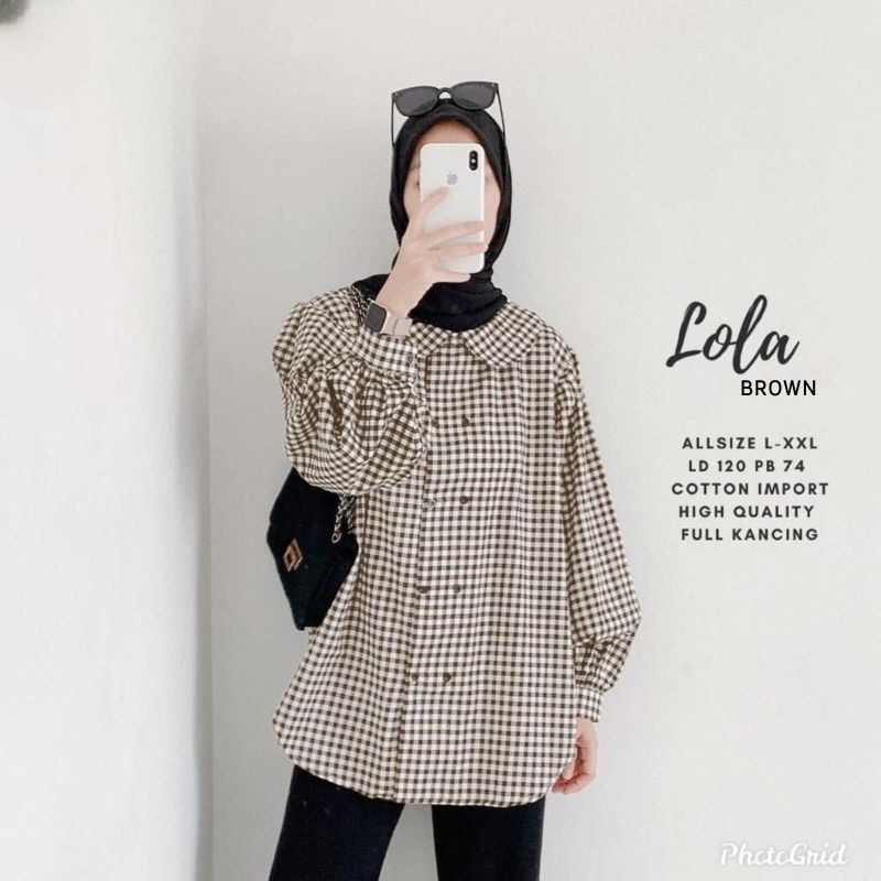 LOLA BLOUSE ORIGINAL PRODUK ATASAN UNTUK KERJA CASUAL