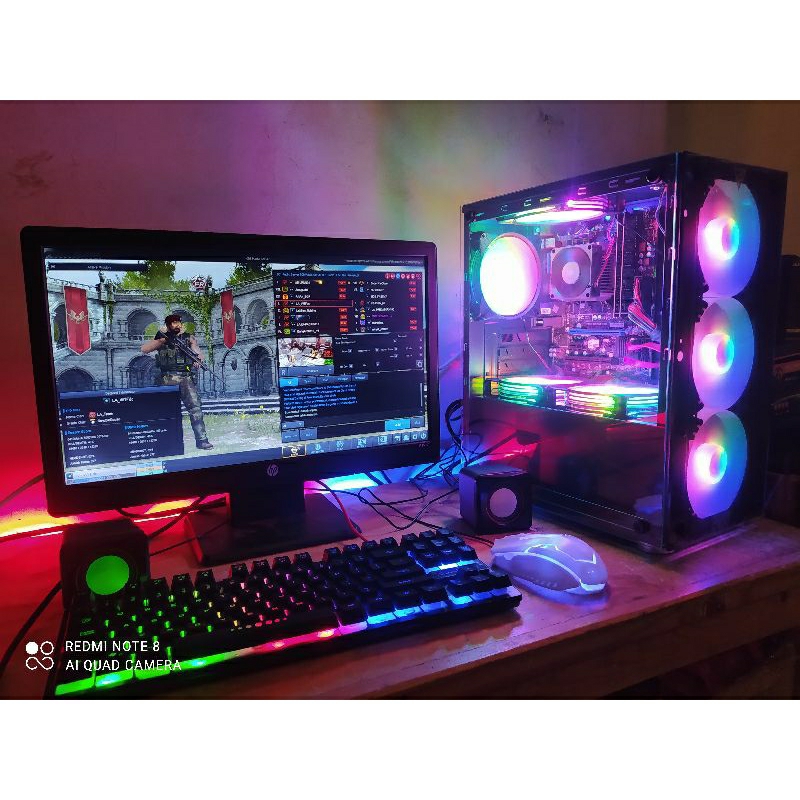 PC lengkap Ram 16Gb AMD A8 komputer siap pakai