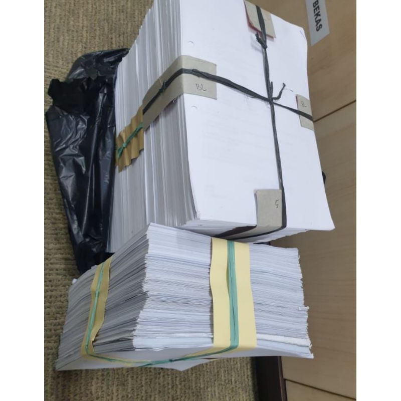 

Kertas HVS HVS 1 sisi kosong