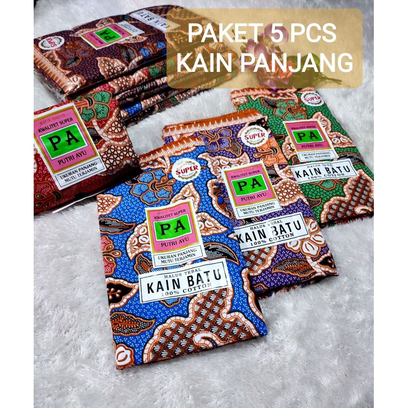 PROMO 5 PCS KAIN PANJANG TAPI JARIK SAMPING IBU IBU JAWA