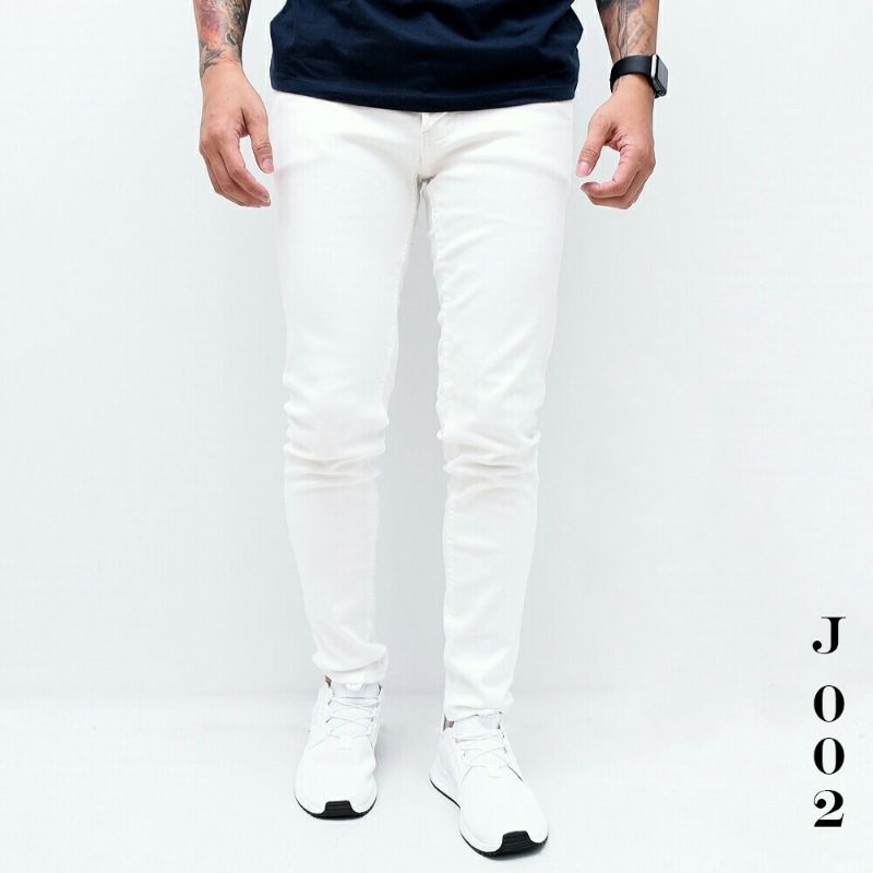 Celana Panjang Jeans Pria Putih Bersih - Celana Jeans Slim fit - Levis Jeans Putih Bersih - ESPARGO 