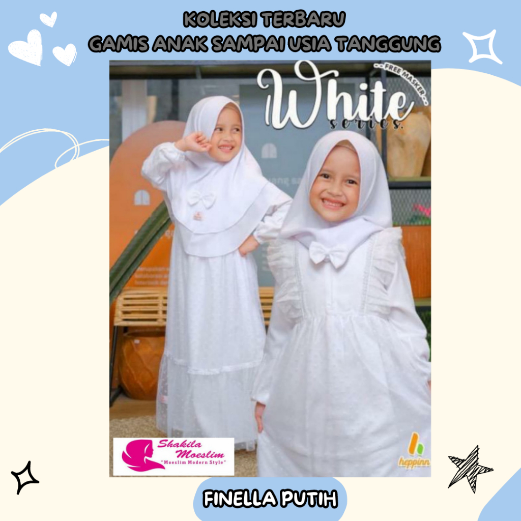 Set Gamis Anak Perempuan Warna Putih 1 - 10 Tahun Manasik tk Paud 2023 Gamis Manasik Anak Putih Set Jilbab Gamis Putih Anak Perempuan Umur 11 12 Tahun Tanggung Remaja Gamis Manasik Anak tk Gamis Anak Perempuan Gamis Putih Anak Terbaru