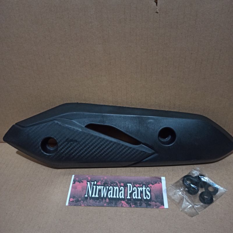 cover tutup tameng knalpot hobda beat fi / vario 110 fi 2013-2019 non original