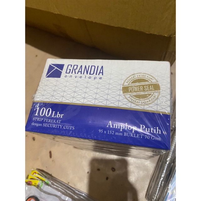 

Amplop No. 104 Putih Grandia 95x152mm 1box (100pcs) GR104-P