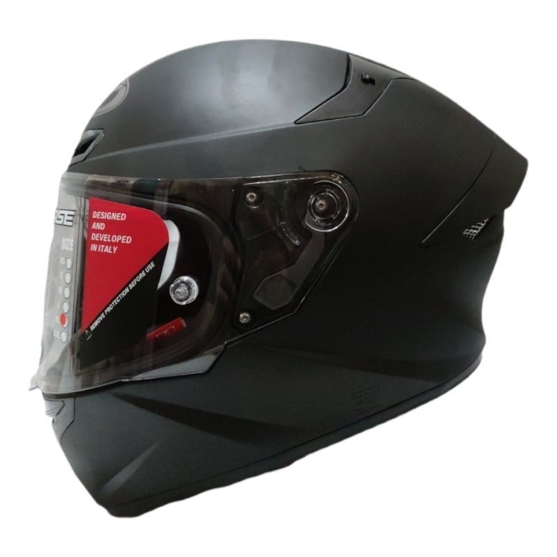 HELM KYT TT COURSE ORIGINAL WARNA HITAM DOFF