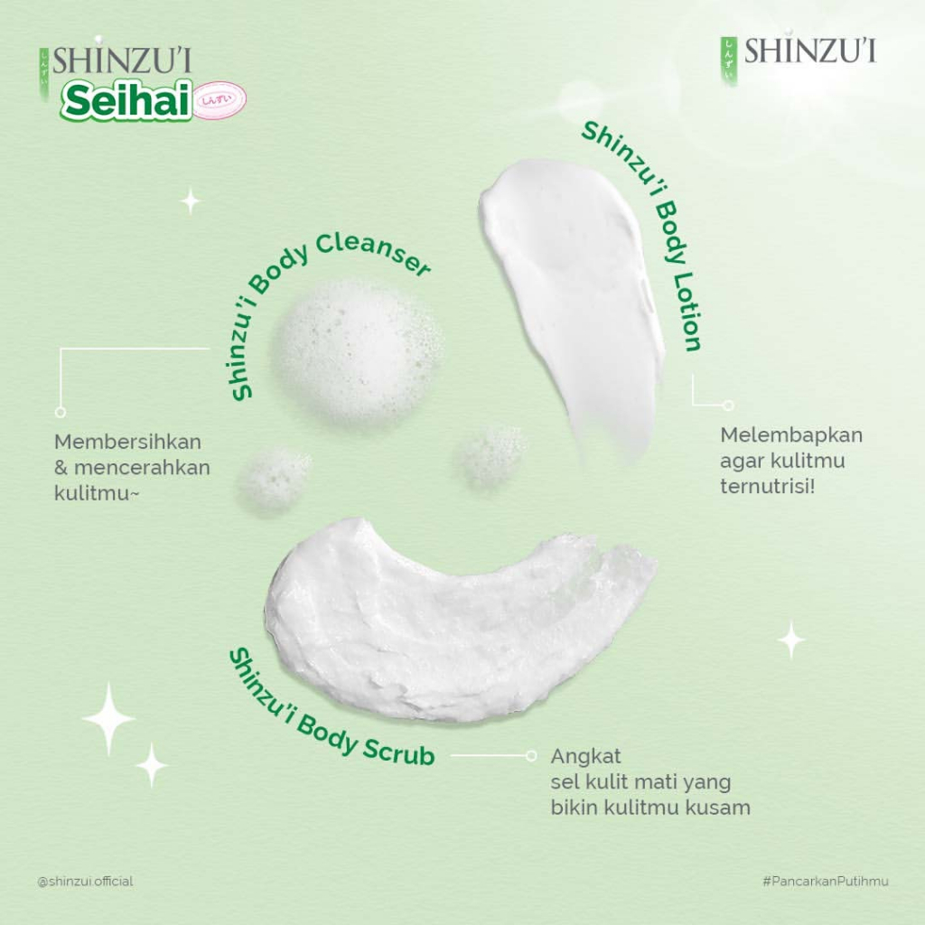 ❤ BELIA ❤ Shinzui Body Scrub 120 g (Kecil) &amp; 200g (Besar) | Lulur Badan Shinzu'i