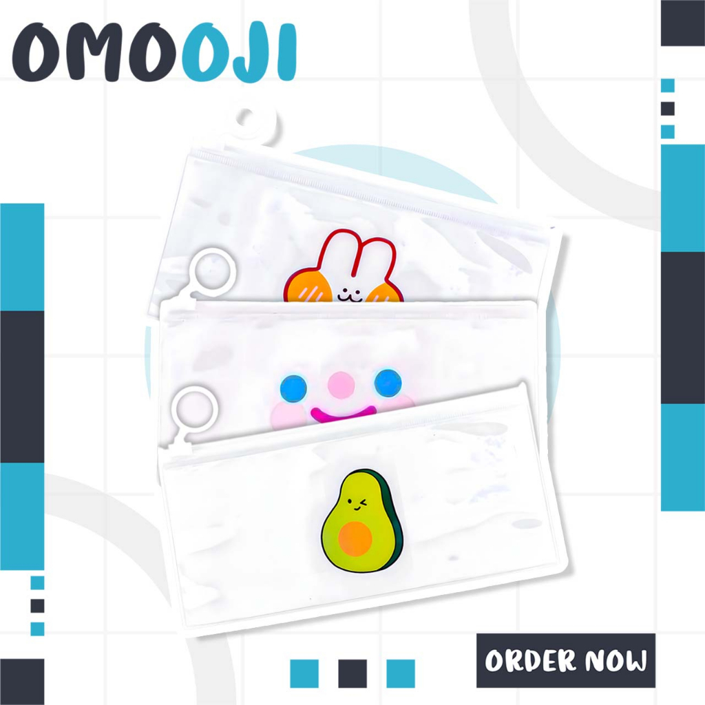 

Omooji - Pouch Dompet Mika Make Up Kawai Pouch Resleting Tempat Alat tulis Pouch Travel Pouch R799