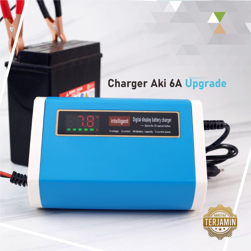 Charger aki 6A charger accu cas aki 6 ampere aki mobil
