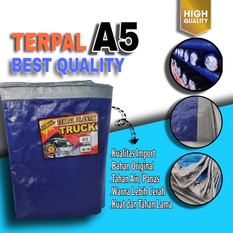TERPAL A5 UKURAN CUSTOM TERPAL PLASTIK/TERPAL TENDA/TERPAL TRUCK/TERPAL JEMURAN 2X3 3X4 3X5 4X5 4X6 