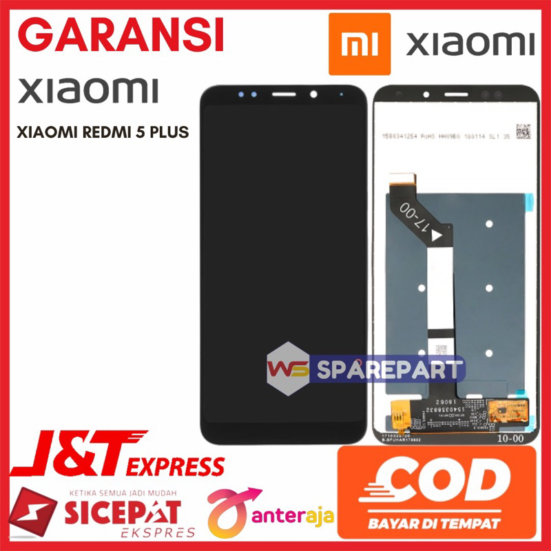 LCD XIAOMI REDMI 5 PLUS - ORIGINAL FULLSET
