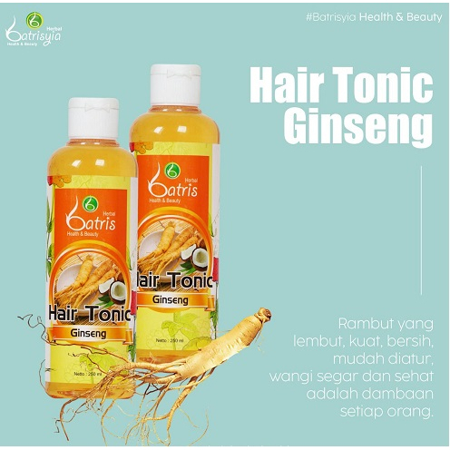 Hair Tonic Ginseng Batrisyia Herbal 250 ml, Tonik Rambut Batris