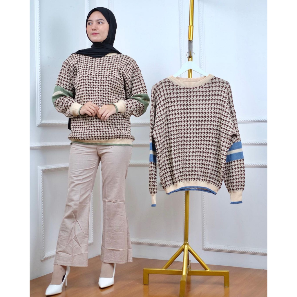 castelo sweater rajut korea premium baju rajut wanita kasual