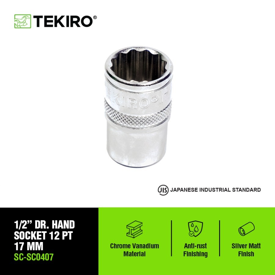 Mata Kunci Shock Tekiro 1/2" 12PT Mata Sock Sok Tekiro Anak Sok Sock