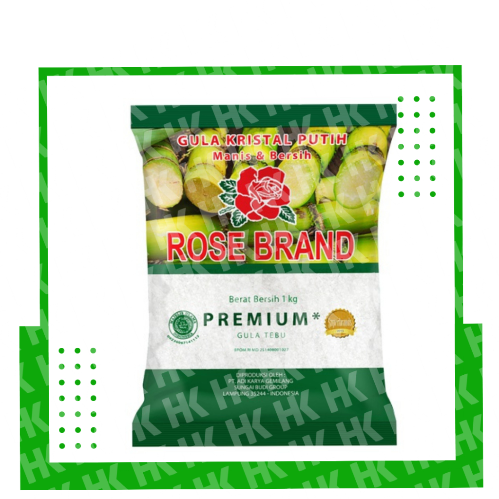 

Gula Kemasan Rose Brand Hijau 1 kg
