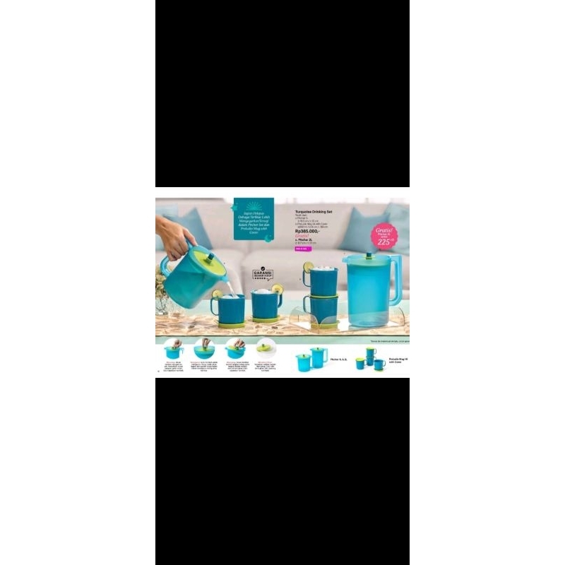 pitcher set tupperware