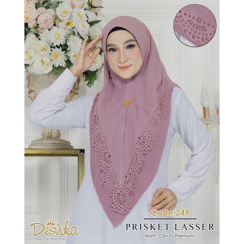 HIJAB/DESVIKA 249/PRISKET LASSER/CERUTY PREMIUM/LASERCUT
