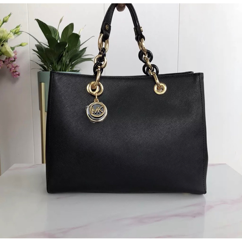 M-K 083 New Letter Printing Medium Tortoise Bag Handbag Shoulder Messenger