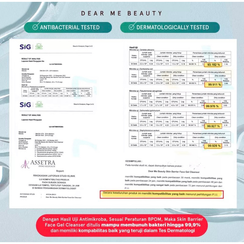 Dear Me Beauty Skin Barrier Face Gel Cleanser - 30 ml 100ml