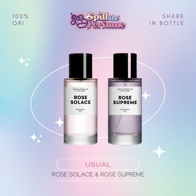 Decant - Usual - Rose Solace, Rose Supreme, Blush, Nothing, Jasmine Boquet, Out of Shower, Gentle Gi