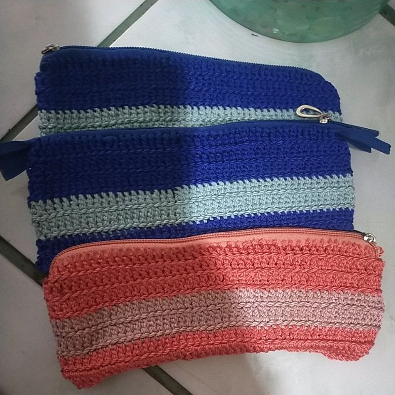 

tempat pensil rajut homemade