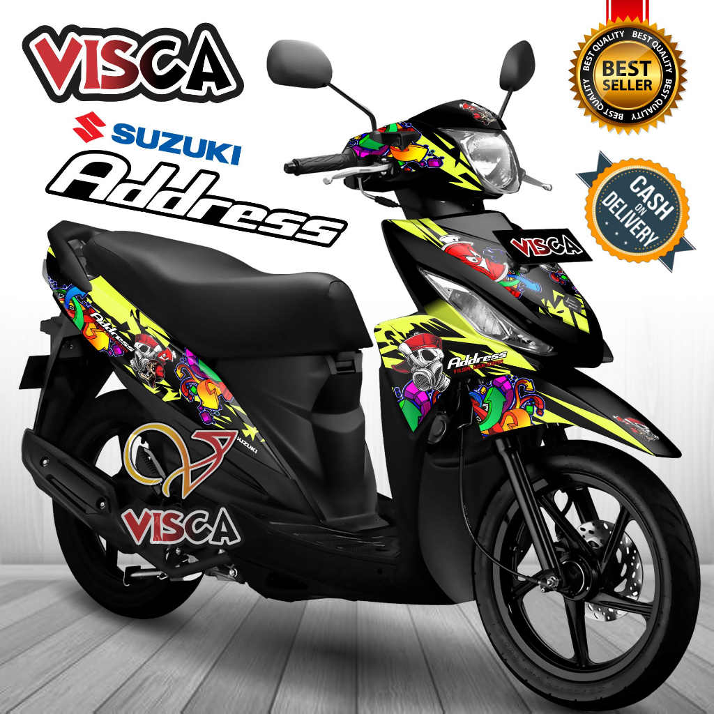 Decal Suzuki Address Full Body Stiker Suzuki Address Full Body Striping Suzuki Address Full Body Sku