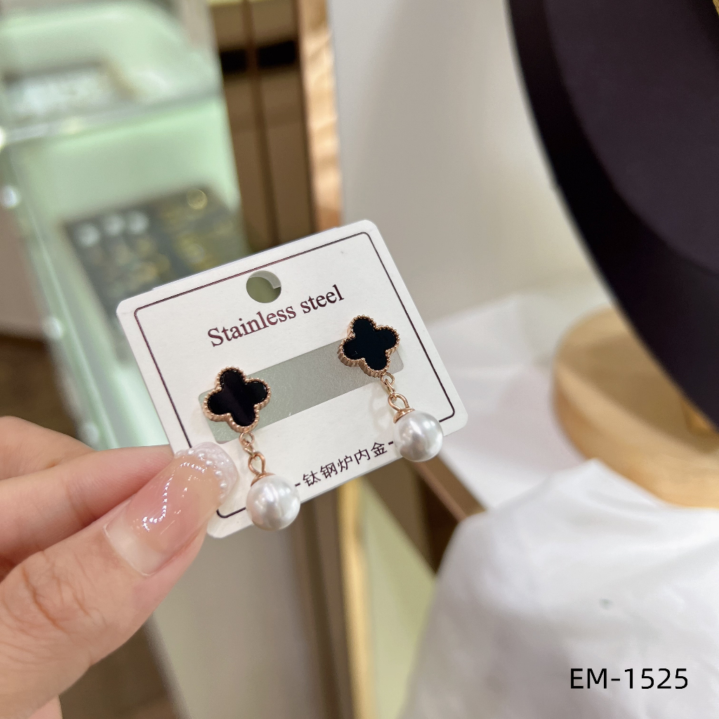 Anting Titanium Permata Cantik Perhiasan Fashion 1525