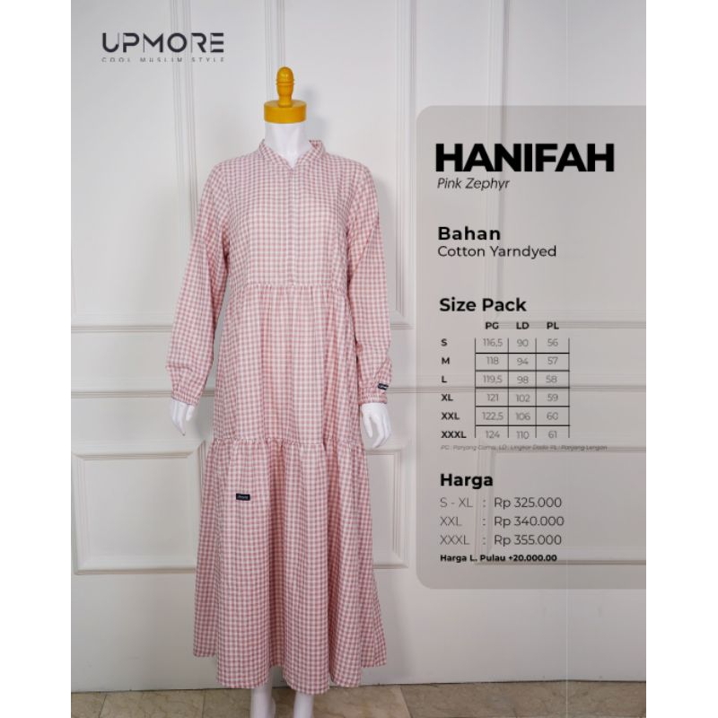 MUTIF UPMORE HANIFAH UPMORE PINK ZYPER TERBARU