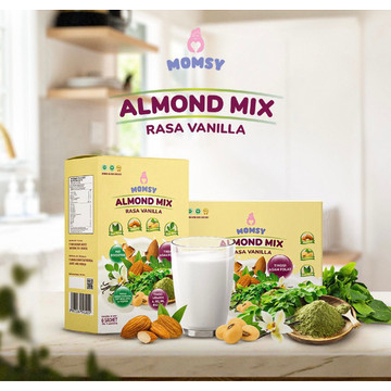 Momsy Almond Mix Rasa Vanila / Choco Isi 6 Sachet Susu Pelancar ASI