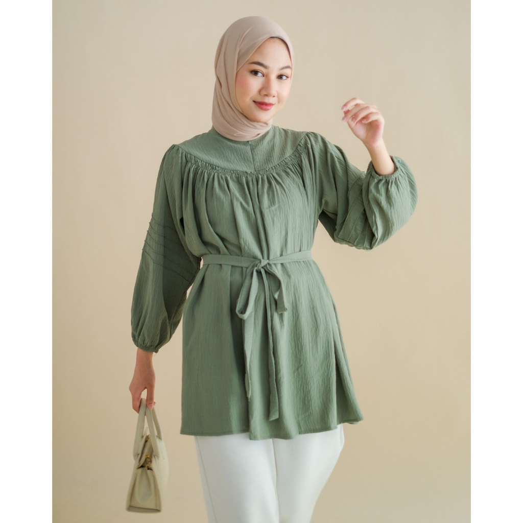 Myrubylicious CATIANA LONGSLEEVE KODE DYT2639 | BLOUSE | BLOUSE WANITA | BLOUSE LENGAN PANJANG | BLOUSE CRINCLE