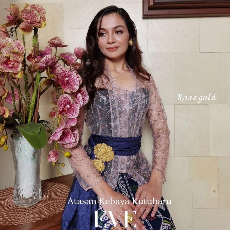 Atasan Kebaya Kutubaru Lengan Panjang Eve / Atasan Kebaya Kutubaru Wisuda / Atasan Kebaya Kutubaru Pesta