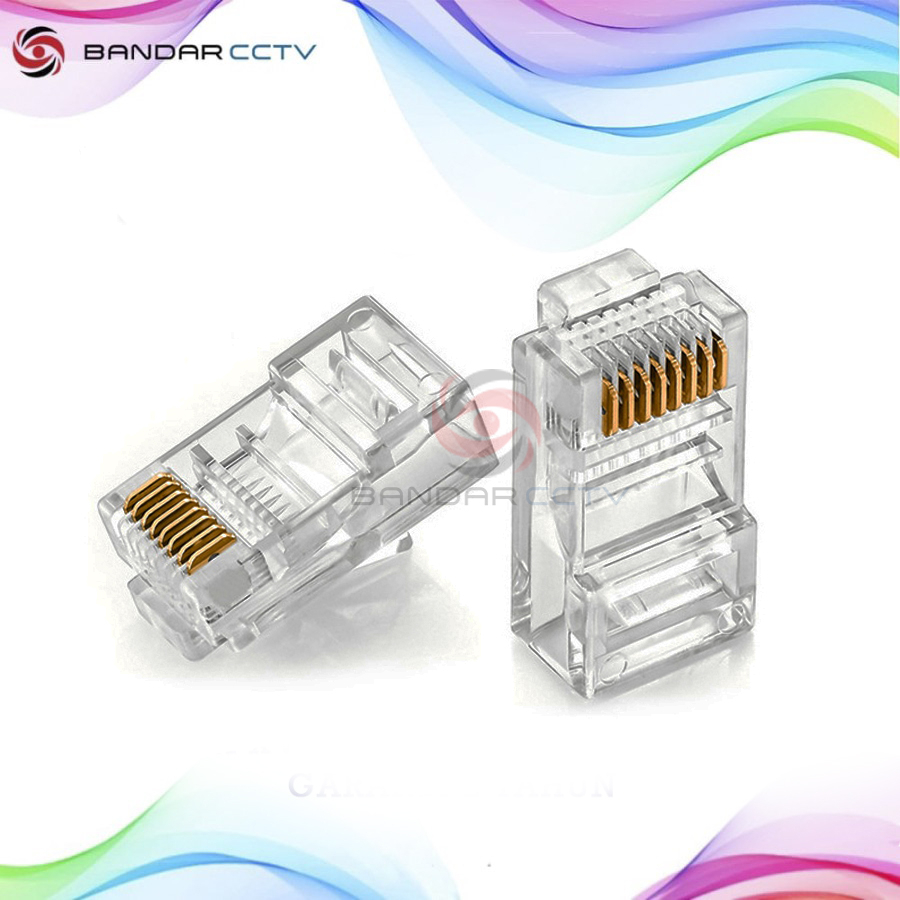 DAHUA CAT6 RJ45 CONNECTOR PLUG PFM976-631 (ISI 100 PCS)