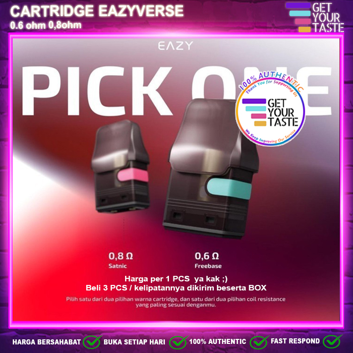 Cartridge Eazyverse Pod Kit Replacement Authentic by Eazy Verse Corp