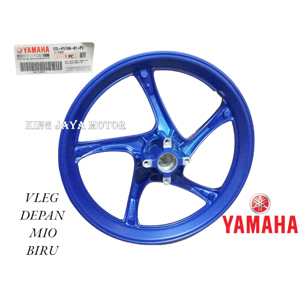 VELG MIO SPORTY DEPAN ORIGINAL VELG YAMAHA MIO DEPAN 5TL-F5168-01-P2 BIRU