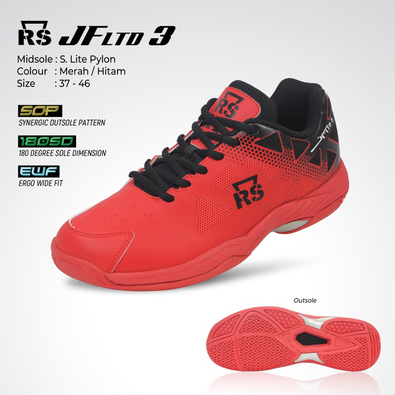 Sepatu badminton RS JF LTD 3