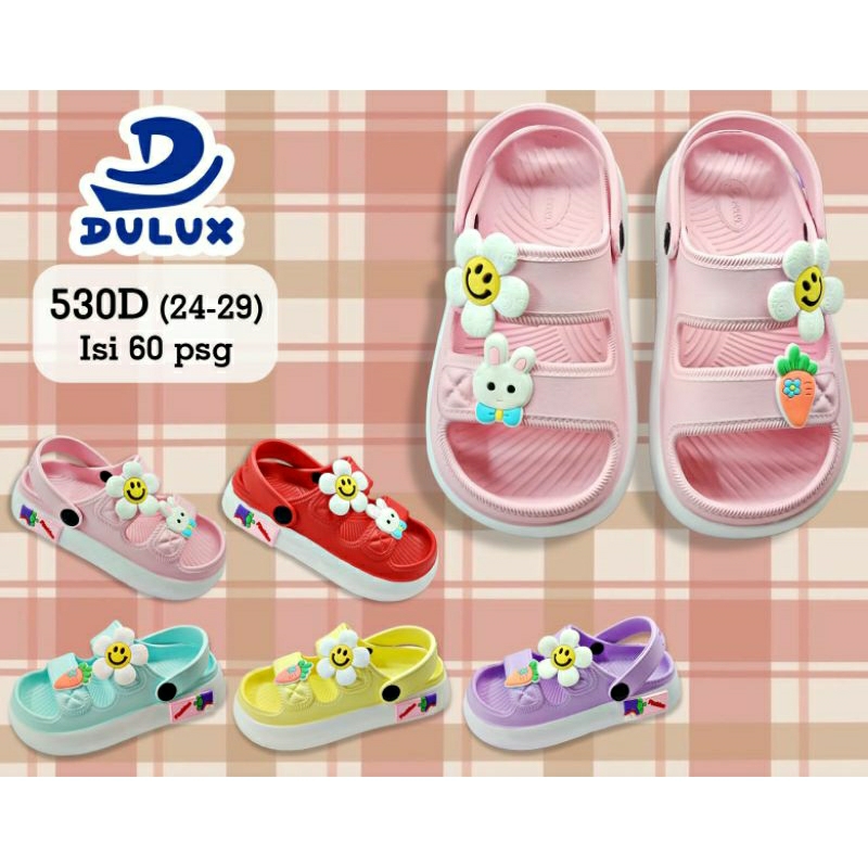 530 DE SANDAL FUJI ANAK TERBARU MOTIF BUNGA BAN2 DULUX 20-29