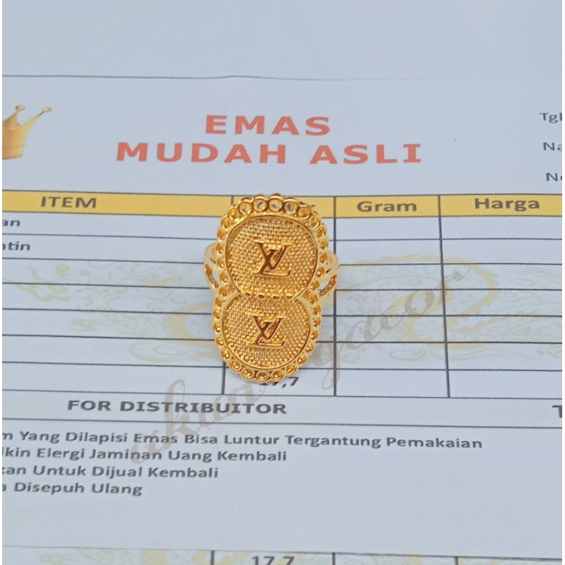 cincin emas free surat