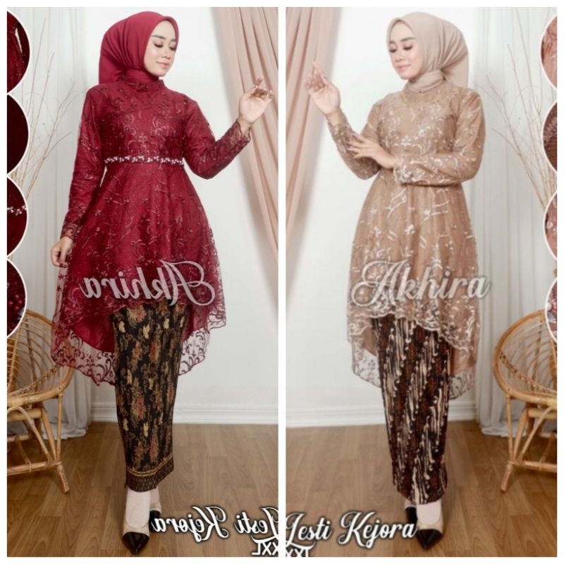 SET KEBAYA LESTI HIJAB MODERN/KEBAYA LAMARAN/KEBAYA PESTA/KEBAYA WISUDA/SET KEBAYA MODERN