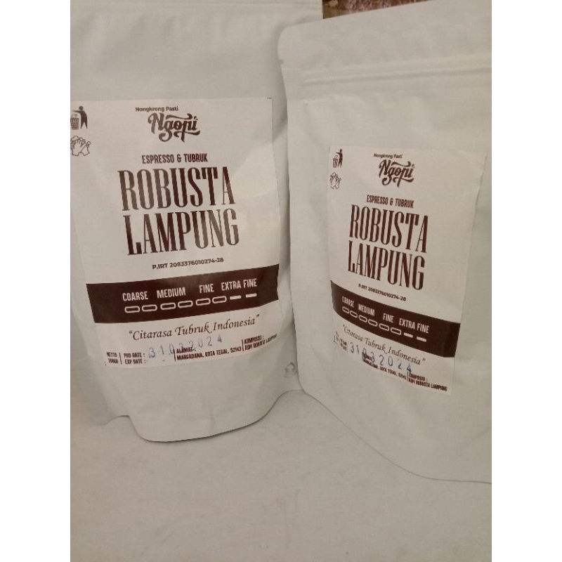 

Kopi Robusta Lampung 200 Gr