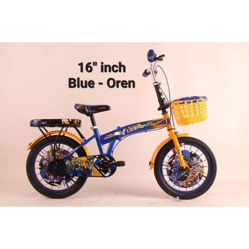 KUAT BERKUALITAS SEPEDA LIPAT ANAK 16 INCH SELI 16INCH FOLDING BIKE