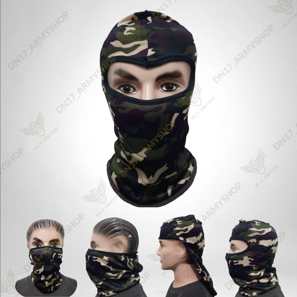 Masker Ninja Elastis Multifungsi Buff Wajah / Balaclava Spandex