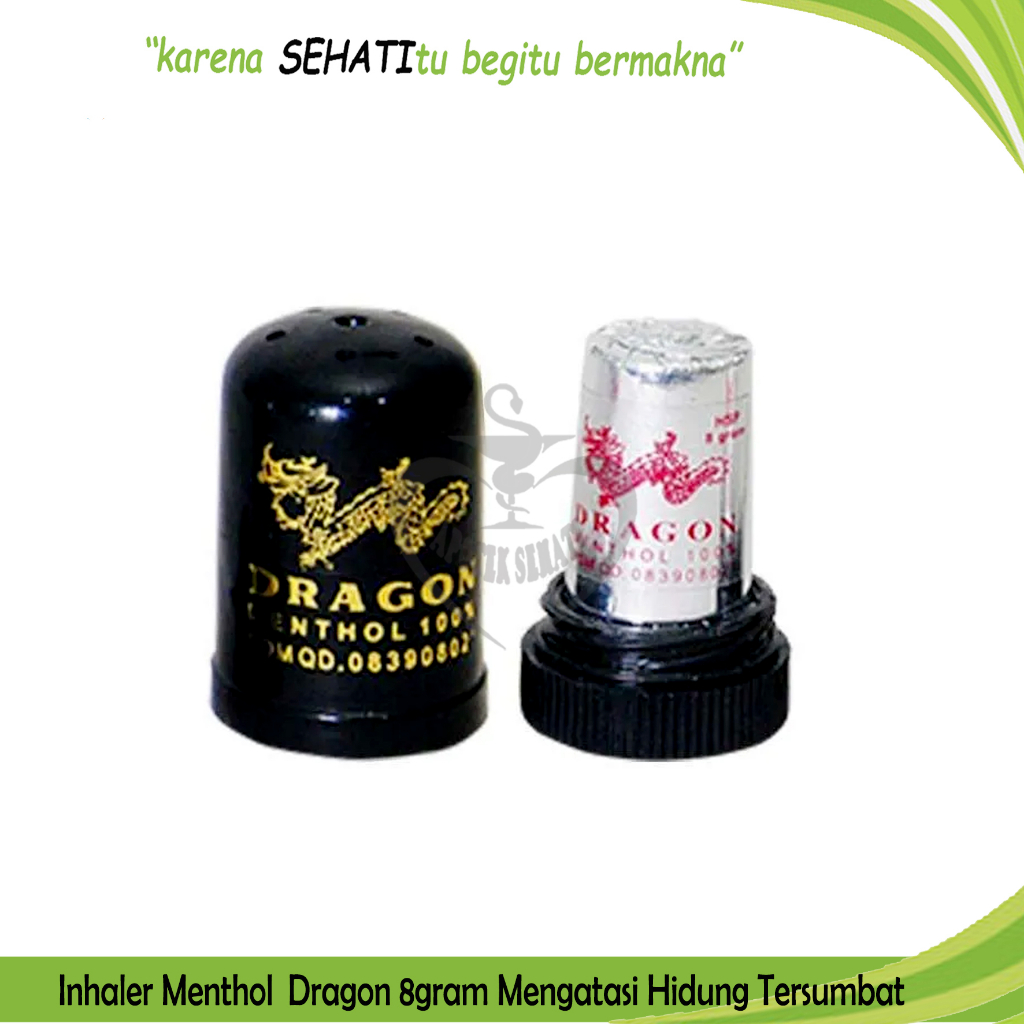 Cap Dragon Inhaler Menthol 8 g  Mengurangi Sakit Kepala Melegakan Pernafasan