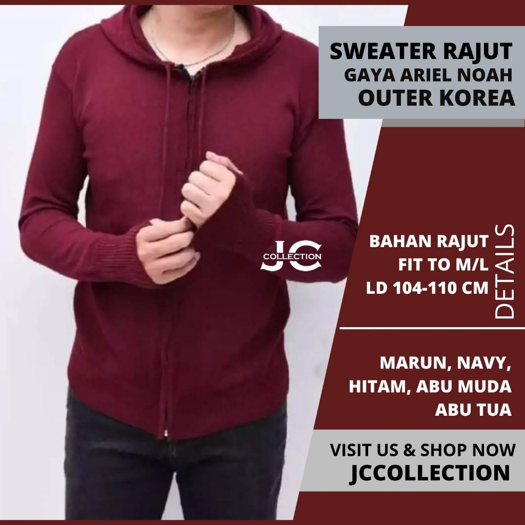 Ariel Knitting Outer Jacket Sweater Roundhand Arriel polos- JCCollections