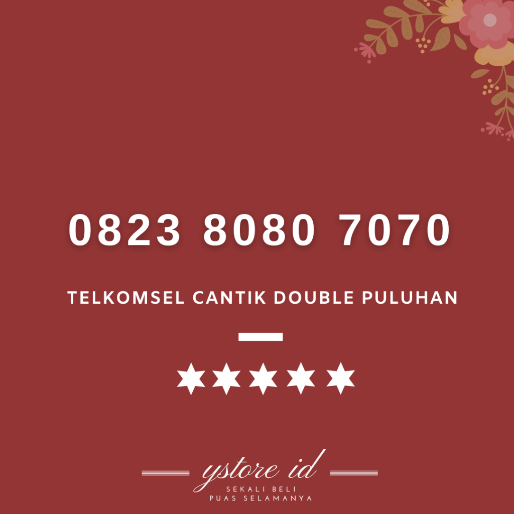 Mudah Diingat | NOMOR CANTIK TELKOMSEL AS DOUBLE PULUHAN KARTU PERDANA TELKOMSEL NOMER BELAKANG 8080