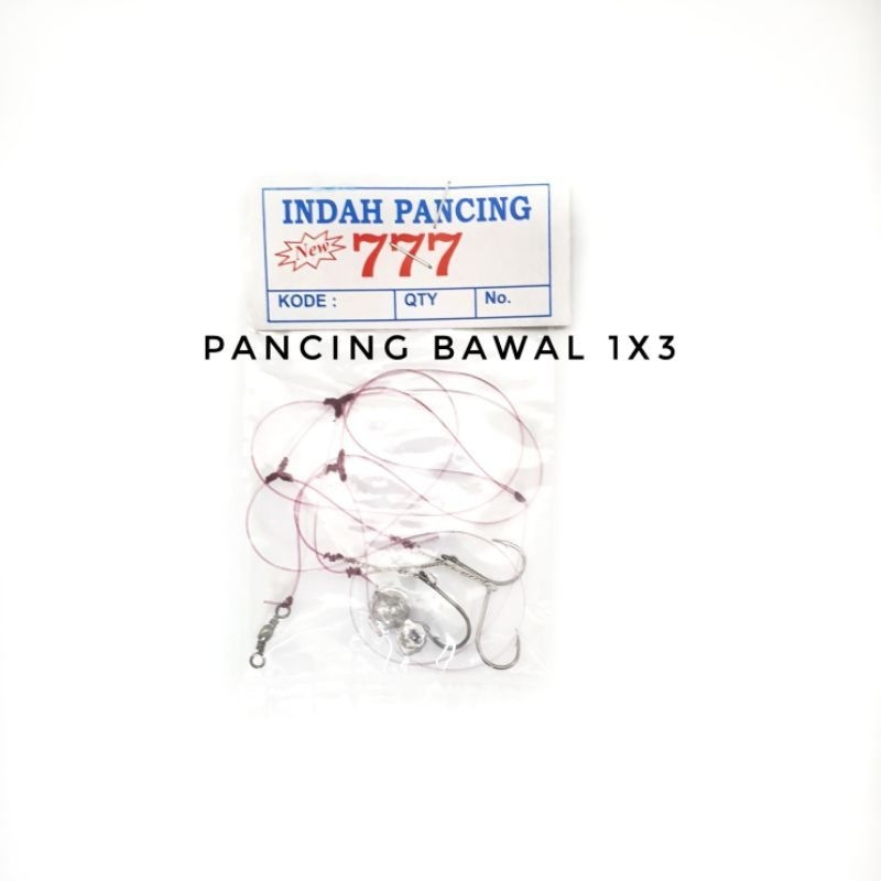 Indah pancing 777 kail Bawal 1x3