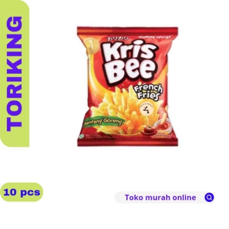 

KRIS BEE FRENCH FRIES SNACK KENTANG (1 Renceng isi 10 Pcs)